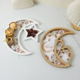 thumbnail image 4 of WEISIPU Ramadan Wood Tray Moon Star Tableware Eid Mubarak Party Serving for Breakfast Dinner Dessertry Pastry Display Holder Decoration Ornament, 4 of 8
