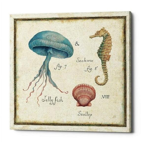 Epic Graffiti 'Oceanography III' Canvas Wall Art, 12"x12" 18" x 18"