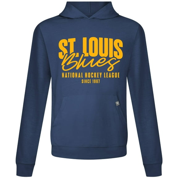 Men's Levelwear  Navy St. Louis Blues Relay Response Pullover Hoodie