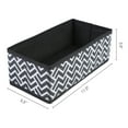 thumbnail image 4 of REGALWOVEN 1 Pack Fabric Storage Bins, Collapsible Closet Organizers for Shelves, Perfect for Storing Clothes Books Wavy Pattern Black 11*5.5*3.9, 4 of 6