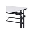 thumbnail image 4 of Techni Mobili Rolling Writing Height Adjustable Desktop and Moveable Shelf Desk, White, 4 of 5