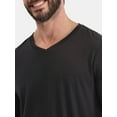 thumbnail image 4 of George Men's and Big Men's Lightweight V-Neck Tee with Short Sleeves, Sizes XS-3XL, 4 of 5