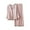 Pink, variant on FRSASU Plus size Pajamas Womens Solid Color Pajamas Two Piece Suit Long Sleeve Pants Set Homewear White 6(M)
