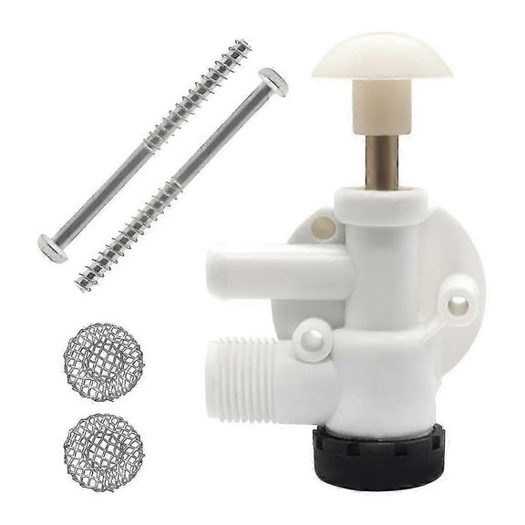 For Sealand RV Toilet Repair Kit Water Valve Assembly for Vacuflush Pedal Flush Toilets