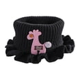 thumbnail image 2 of sunsanly Children Warm Scarf Cartoon Pattern Ruffle Trim Knitted Winter Scarf Thickened Thermal Boys Toddler Elastic Warm Scarf, 2 of 8