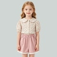 thumbnail image 5 of BOOMNY Girl's Baggy Shorts Wide Leg Shorts for Kids Trendy Elastic Waist Solid Cozy Summer Shorts With Pocket, 5 of 5