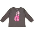 thumbnail image 3 of Inktastic Ballet Shoes, Ballet Slippers, Ballet Dance - Pink Girls Long Sleeve Toddler T-Shirt, 3 of 5