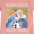 thumbnail image 3 of Frozen 2 -Warm Hugs Holiday Wishes - Toddler And Youth Girls Short Sleeve Graphic T-Shirt, 3 of 5