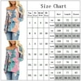thumbnail image 2 of Uhndy Women's Plus Size Tie Dye Printed Long Sleeve Sweatshirt T-Shirt Round Neck Casual Loose Pullover Tops Shirts, 2 of 3