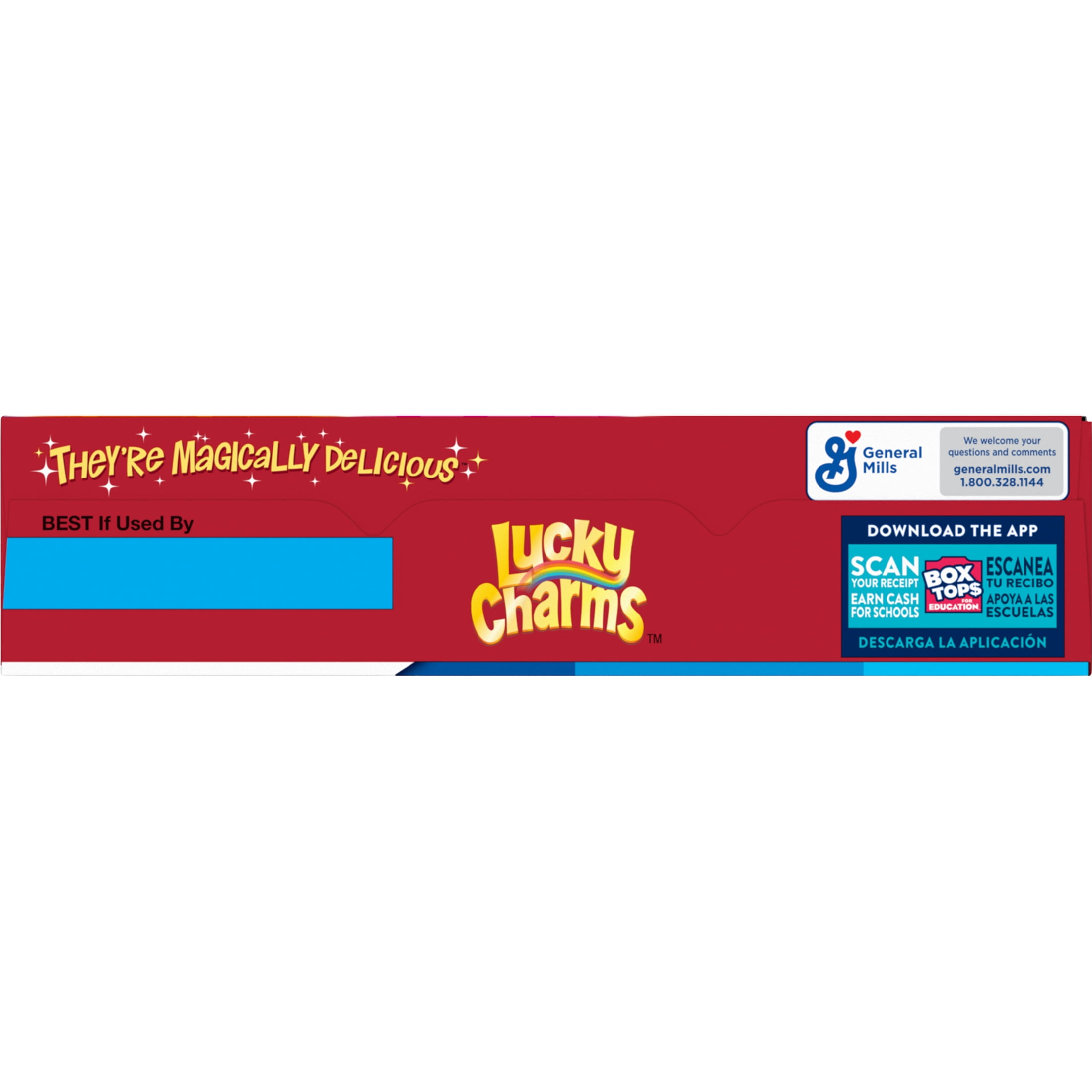 (12 pack) Lucky Charms Gluten Free Cereal with Marshmallows, Kids Breakfast Cereal, 10.5 oz