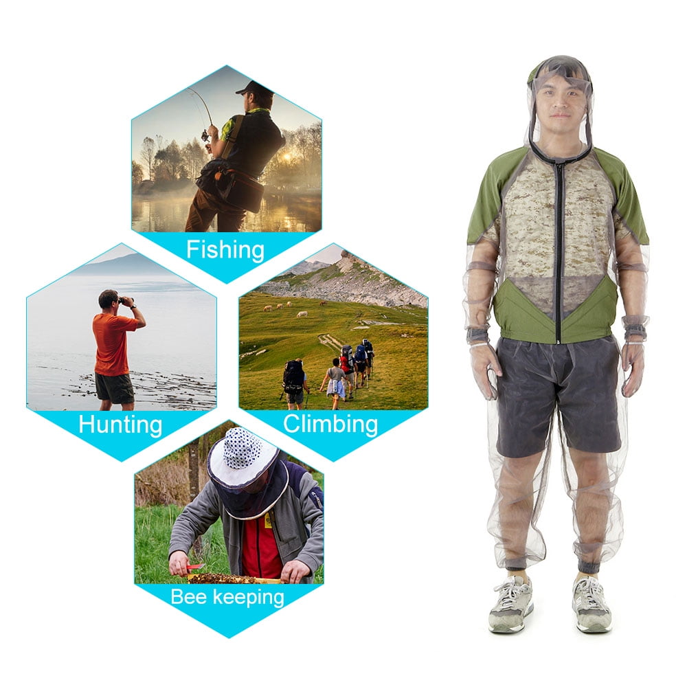 cookout utensil Outdoor Repellent Suit Bug Jacket Mesh Hooded Suits Fishing Hunting Camping Jacket Protective Mesh Shirt Gloves Pants