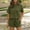 Army Green, variant on Mqqzkk Women's Two Piece Lounge Sweatsuits Summer Crew Neck Casual Shirts Elastic Waist Shorts Matching Outfits Travel Tracksuit