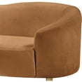 thumbnail image 5 of Meridian Furniture Ritz Saddle Velvet Loveseat, 5 of 7