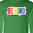 thumbnail image 4 of Inktastic Be Kind Stencil LGBT Rainbow Long Sleeve T-Shirt, 4 of 5