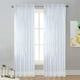 thumbnail image 5 of Cortina de ventana de semisombra transparente | Spandex de nailon de poliéster de color sólido | Diseño de bolsillo para caña | Panel de cortinas de gasa filtrante de luz | 39x51 pulgadas |, 5 of 5