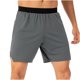 thumbnail image 2 of pstuiky Pantalones cortos cargo para hombre, Pantalones cortos deportivos de entrenamiento físico de color sólido para hombre, transpirables, con bolsillos y cremallera., 2 of 9