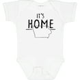 thumbnail image 3 of Inktastic It's Home- State of Iowa  Outline Distressed Text Boys or Girls Baby Bodysuit, 3 of 5