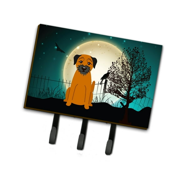 Halloween Scary Border Terrier Leash or Key Holder