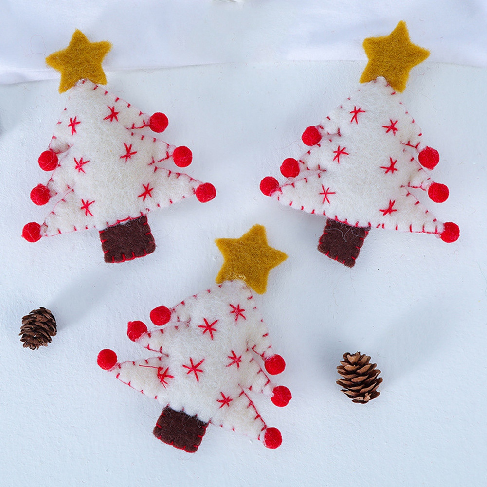 Mgaxyff 3Pcs DIY Felt Christmas Tree Garland Rattan Ornaments Holiday