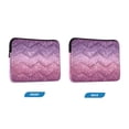 thumbnail image 2 of Quilted Laptop Sleeve for 13-16 Inch Laptops Protective Laptop Case Cover Lightweight Travel & Office Essentials Pink and Purple Glitter Pattern, 2 of 8