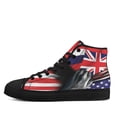 thumbnail image 3 of Hawaii State High Top Canvas Shoes Sneakers Black Size 13, 3 of 7