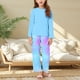 thumbnail image 4 of Conjuntos de blusas y camisas de cuello redondo y manga larga con estampado para niños, top de manga larga con cuello redondo, pantalones con cintura elástica, conjunto de traje de casa para niños de, 4 of 7
