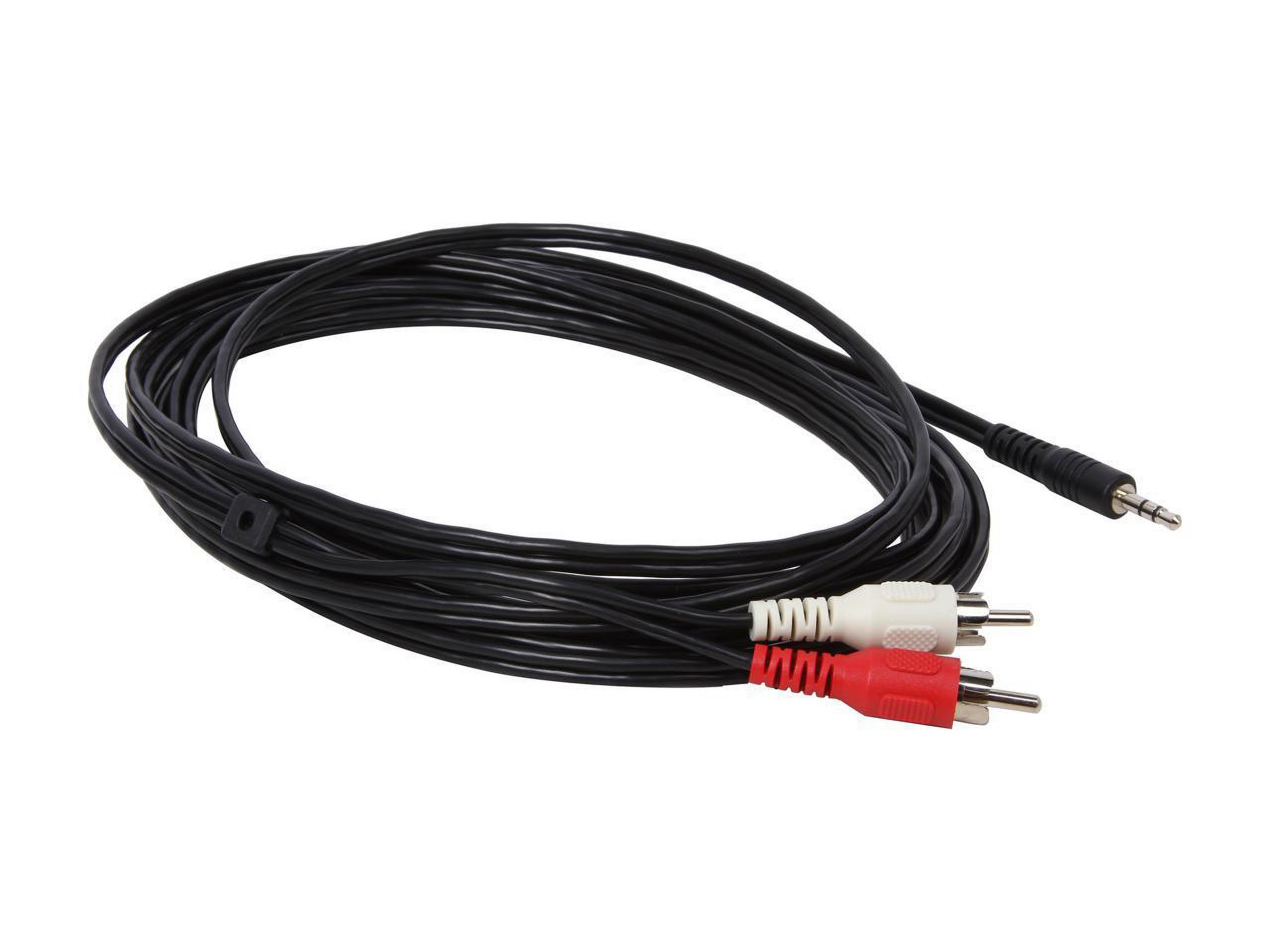 Tripp Lite P314-012 Audio Y Splitter Adapter 3.5MM Plug/2 RCA Plugs Male to Male - image 2 of 3