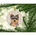 thumbnail image 2 of Yorkie Chocolate Puppy Christmas Ceramic Ornament 2.8 in x 2.8 in, 2 of 3