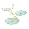 thumbnail image 1 of veasfak 3 Layer Fruit Plate Holder 3 Tier Serving Tray for Birthday Banquet Festival green, 1 of 9