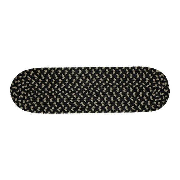 Rhody Rug Manhattan Black Satin S/T's Set-of-13