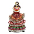 thumbnail image 2 of Day Of The Dead Traditional Red Gown Sugar Skull Dancer Statue Vivas Calacas, 2 of 7