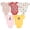 Minnie Red Pink Yellow, variant on Disney Winnie the Pooh Baby Girls' 5-Pack Short Sleeve Bodysuits Tie Dye Blue Pink
