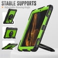 thumbnail image 5 of For Samsung Galaxy Tab S8+ Plus/S7 FE/S7+ Plus Case 12.4 inch, 360 Rotating Shockproof Cover with Stand, Handle, Shoulder Strap (SM-X800/T730/T970), Lime Panel, 5 of 7