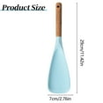 thumbnail image 2 of 1 Pcs Multifunction Silicone Spatula Spoon,Cooking Spoon For Nonstick Cookwares,Kitchen Utensil For Cooking, Baking, And Serving,Wood Handle Spoon For Mixing And Scrape,(Light Blue,2.75x11.41 in), 2 of 6