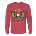 thumbnail image 2 of Wild Bobby, Lead Follow or Get The Hell Out Of The Way MC 1969 Motorcycle Pop Culture Mens Long Sleeve Shirt, Vintage Heather Red, 3XL, 2 of 3