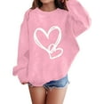 thumbnail image 4 of Sweatshirt for Women Perfect For Daily Wear or Loungewear! The Best Choice for Valentine's DayM Pink Valentine's Day Sweatshirt, 4 of 6