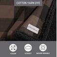 thumbnail image 2 of Eddie Bauer Cabin Plaid Brown Flannel Yarn Dyed Throw Blanket, 60" X 50", 2 of 5