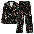 thumbnail image 7 of Tnhcen Winter Women’s 2-Piece Christmas Pajama Set Long Sleeve Button-Up Top Pants Casual Pjs Comfy Loungewear Home Clothes S-3XL, 7 of 7