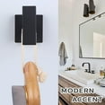 thumbnail image 3 of Simple Bathroom Towel Hook, SUS304 Stainless Steel Bath Towel Holder, Garage Wall HookHoarse black, 3 of 6