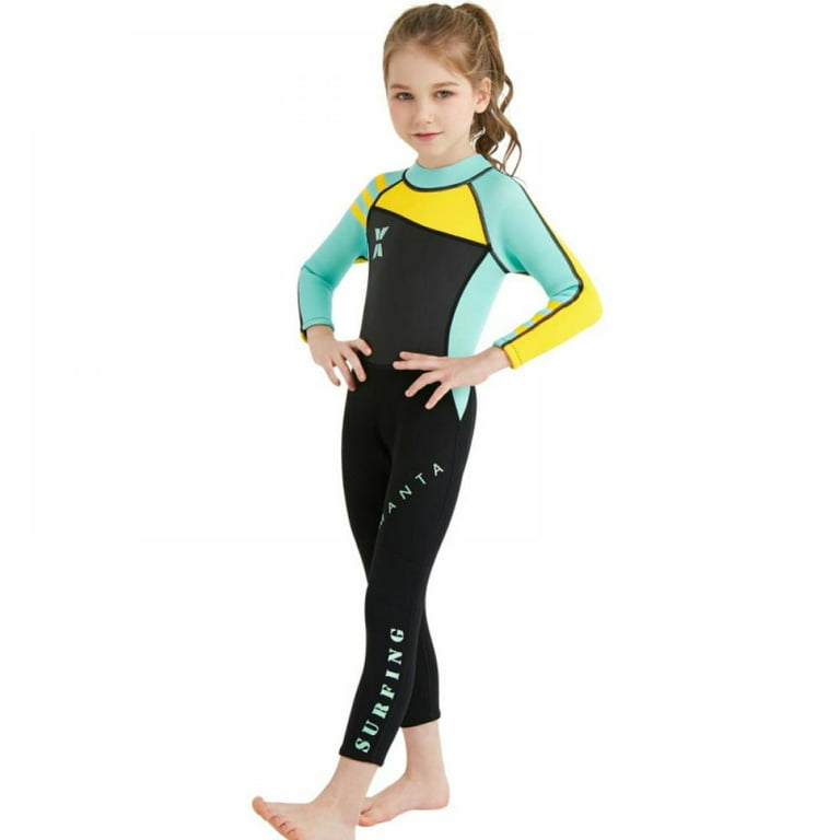Boys Long Sleeve Swim Wear Children Thermal Swimsuit Kids 2.5mm