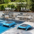 Solar Powered Robotic Pool Cleaner Skimmer Robot: Automatic Pool ...
