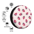 thumbnail image 4 of Naloa Hand Drawn Strawberry PVC Leather Spare Tire Wheel Cover for Car Truck SUV Camper Trailer Universal Fit many size17 inch, 4 of 6