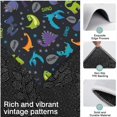 thumbnail image 3 of DarkBlue Dinosaurs Words Pattern Kitchen Rugs Sets Of 3,Kitchen Runner Rugs Non Skid Washable,Decorative Kitchen Floor Mats for Kitchen,Sink,Laundry,17"x30"+ 17"x47" + 17"x59", 3 of 6