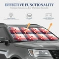 thumbnail image 4 of Sikiie Heart Plaid Print Foldable Car Windshield Sun Visor, Car Window Sunshade Suitable for Sedan, SUV and Truck Car Accessories-Large, 4 of 6