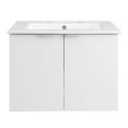 thumbnail image 3 of Modway Maybelle 24" Wall-Mount Bathroom Vanity in White White, 3 of 10