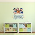 thumbnail image 2 of Beautiful Three Little Pigs Quote Cartoon Quotes Decors Wall Sticker Art Design Decal for Girls Boys Kids Room Bedroom Nursery Kindergarten Home Decor Stickers Wall Art Vinyl Decoration (30x30 inch), 2 of 2