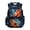 Shark with Thunder & Lava Art Print, variant on Chririnla Kawaii 17 Inch Girls Backpack with Cute Mushroom Pattern, 600D Polyester Breathable Multi Pocket Bag for Elementary School