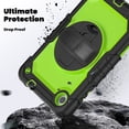 thumbnail image 3 of XYX For Lenovo Tab M8 4th Gen Case 8 inch 2024/2023, 360 Rotating Shockproof Cover with Stand, Screen Protector, Shoulder Strap, Lime PC, 3 of 7