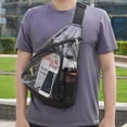 thumbnail image 2 of Bolso bandolera de PVC transparente - Mochila bandolera transparente homologada para estadios, 2 of 5