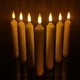 thumbnail image 3 of 12 velas cónicas sin llama, a pilas, LED, 3 of 6